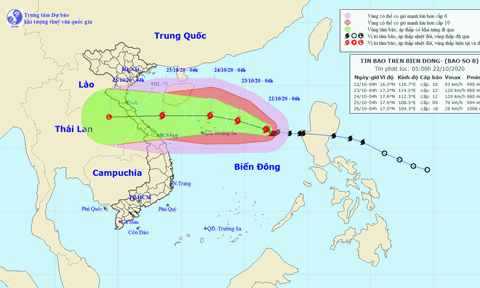 Tin mới nhất về cơn bão số 8: Có khả năng mạnh thêm
